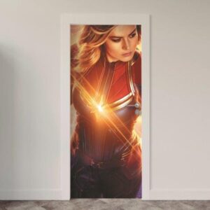 90-3.jpg Adesivo de Porta Comic Capitã Marvel