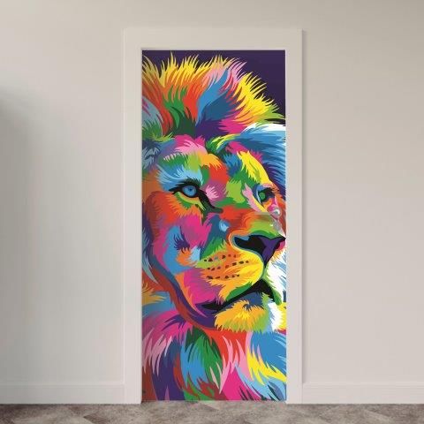 Adesivo de Porta Animais Arte