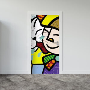 Adesivo de Porta Arte Pop