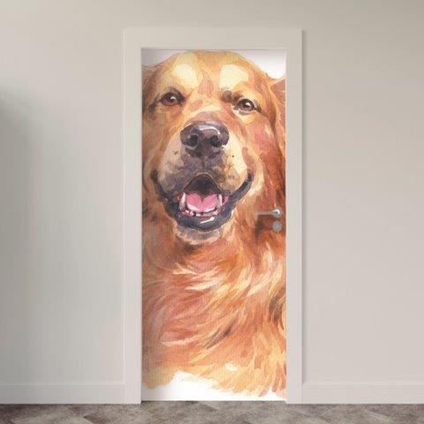 Adesivo de Porta Animais Arte