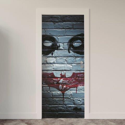 Adesivo de Porta Comic Coringa