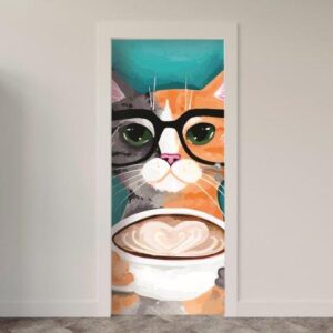 Adesivo de Porta Animais Arte