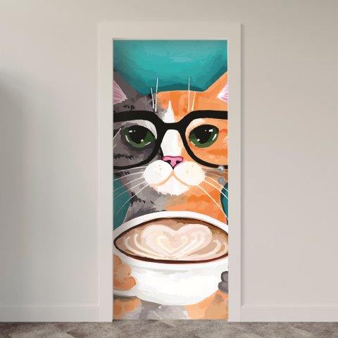 Adesivo de Porta Animais Arte