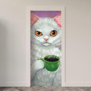 Adesivo de Porta Animais Arte