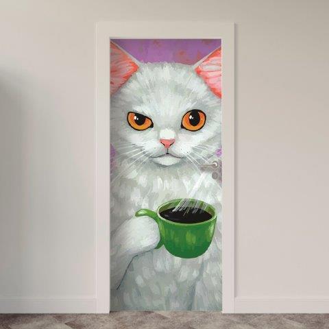 Adesivo de Porta Animais Arte