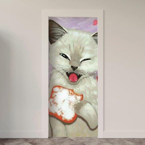 Adesivo de Porta Animais Arte