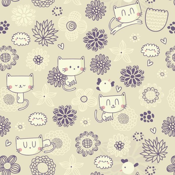 Papel de Parede Infantil Animais