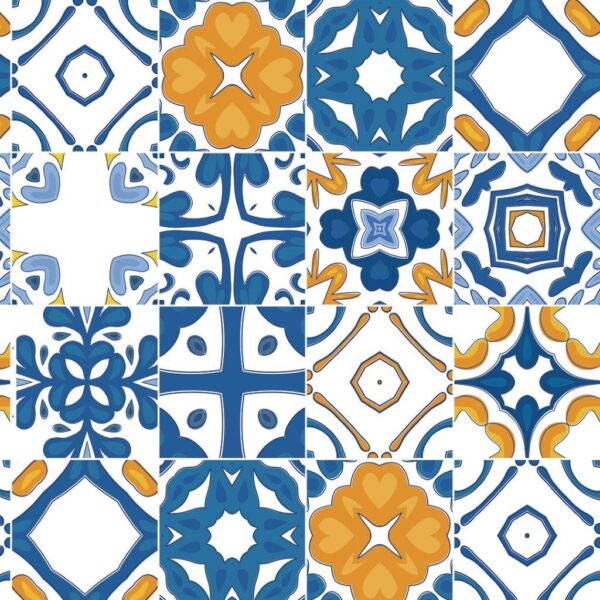 Papel de Parede Azulejos