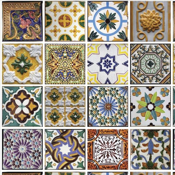 Papel de Parede Azulejos