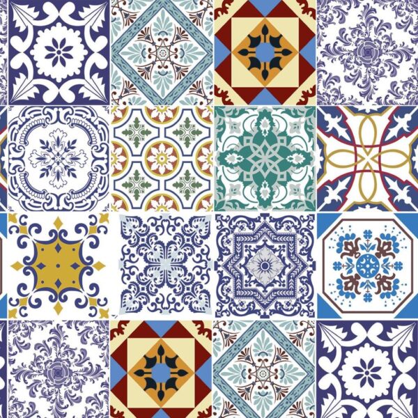 Papel de Parede Azulejos