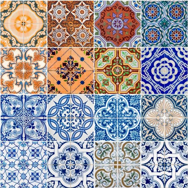 Papel de Parede Azulejos