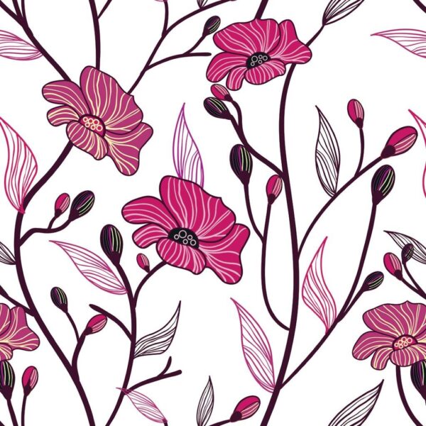 Floral-124.jpg Papel de Parede Floral