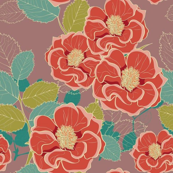 Floral-125.jpg Papel de Parede Floral