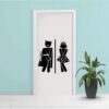 Adesivo para Porta de Banheiro Heróis