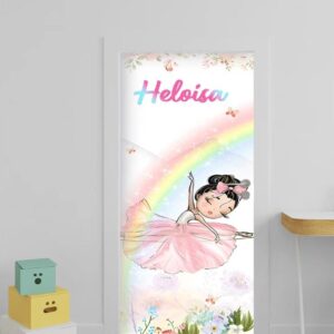 1-4.jpg Adesivo de Porta Bailarina - Nome Personalizável