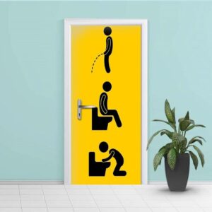 Adesivo para Porta de Banheiro