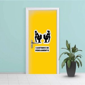 Adesivo para Porta de Banheiro Cantinho do Pensamento