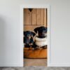 179.jpg Adesivo de Porta Filhotes de Doberman