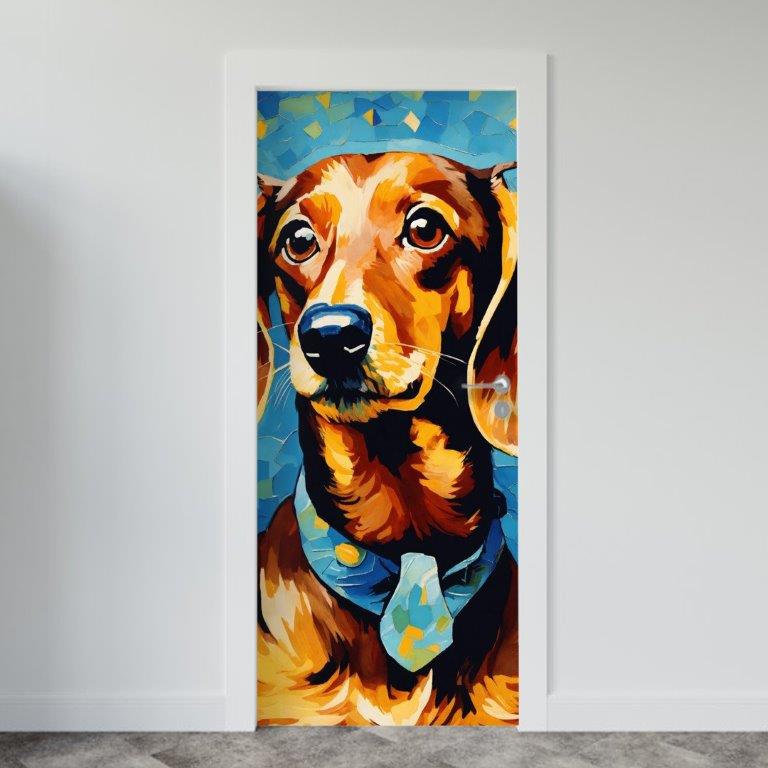 Adesivo de Porta Salsichinha Arte