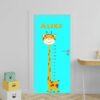 8-2.jpg Adesivo de Porta Régua de Crescimento Girafa Personalizável