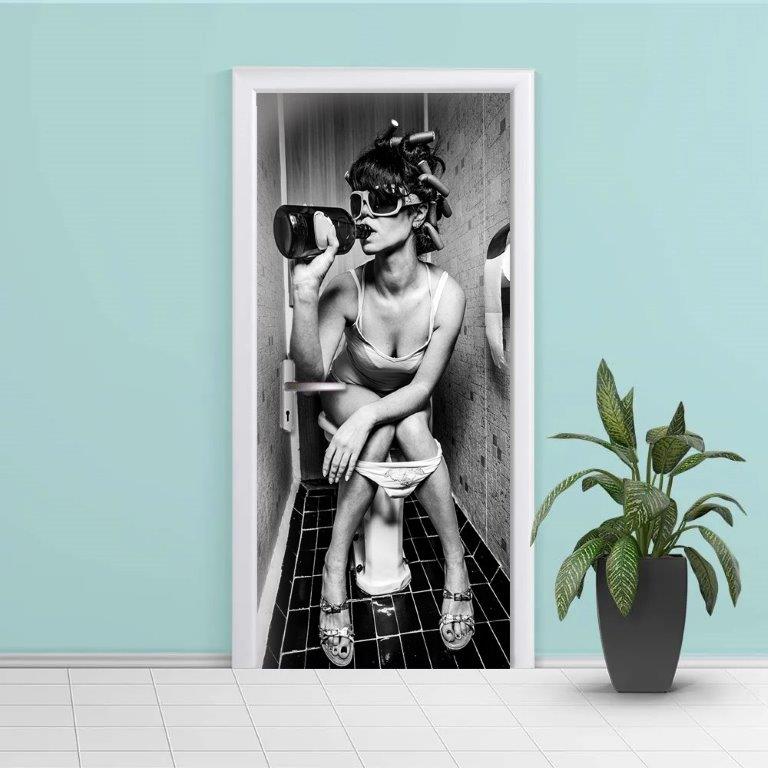Adesivo para Porta de Banheiro