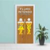 Adesivo para Porta de Banheiro Fluxo Intenso