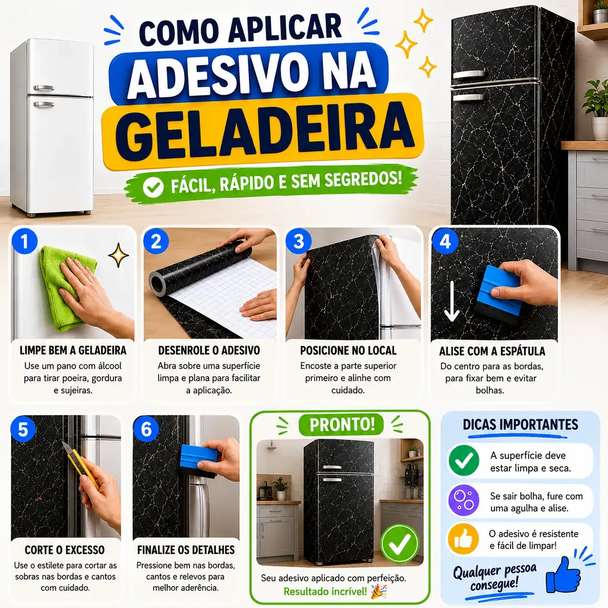 Veja como é fácil envelopar uma geladeira